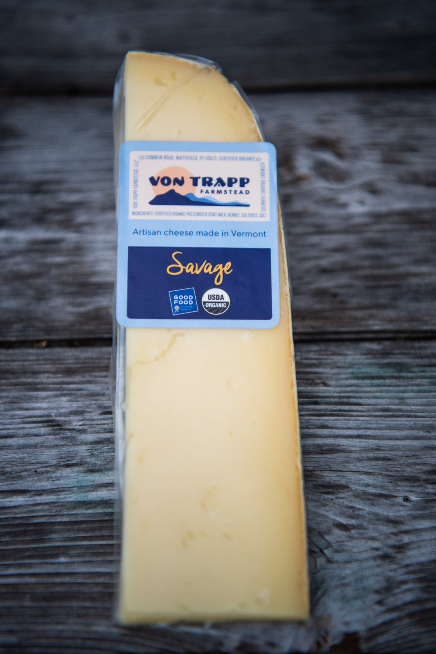 Von Trapp Farmstead Savage cheese