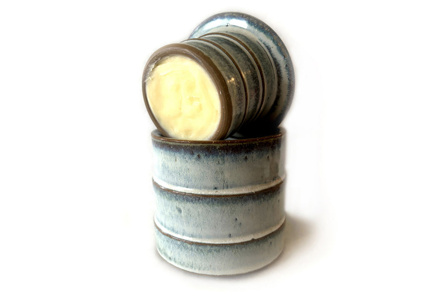 Acid Wash Stoneware Butter Crock + 8oz Butter